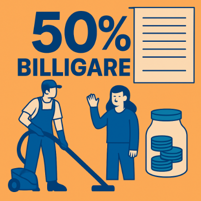 50%-billigare 50% billigare med Rutavdrag - Rabatterbjudande
